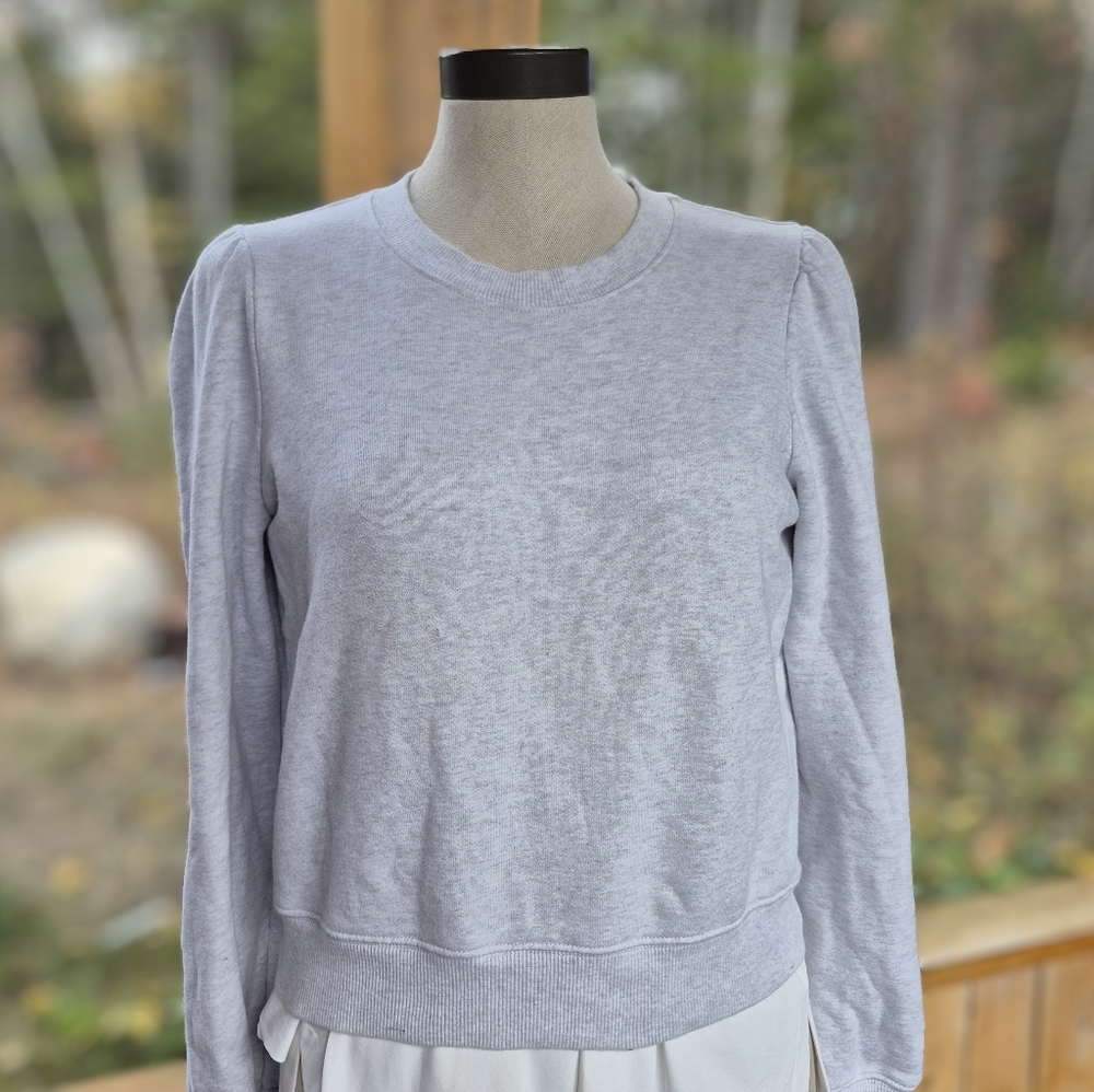 Aritzia Azure Skies Puff Sleeve Sweatshirt Size M